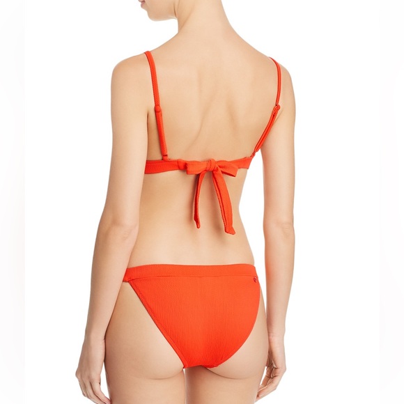 Red Carter Beach Chic Carly Bikini Top in Persimmon (12 D) - Picture 3 of 10